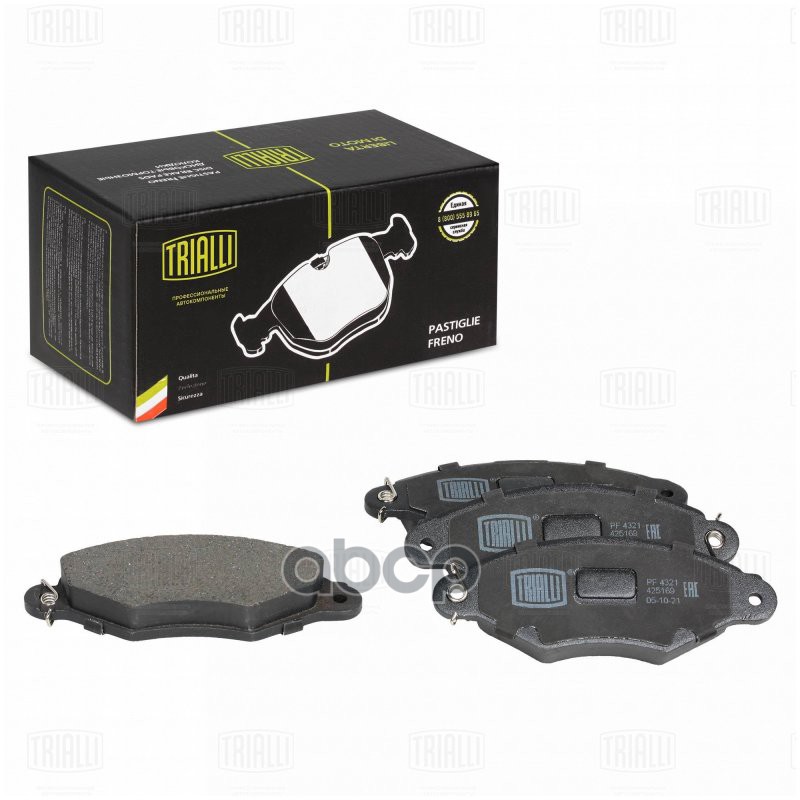 Колодки торм. Renault Kangoo (97-)/Citroen Xsara (97-) без ABS диск. перед. (PF 4321) Trialli арт. PF4321
