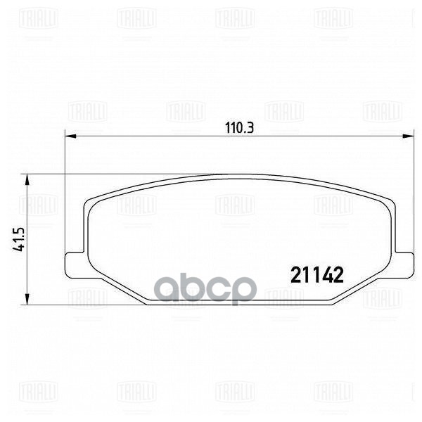 Колодки торм. для а/м Suzuki Jimny (98-) диск. перед. (PF 4331) Trialli арт. pf-4331
