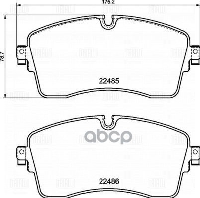 Колодки торм. Land Rover Discovery Sport (14-) диск. перед. R18 (PF 4351) Trialli арт. PF4351