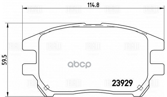 Колодки торм. Lexus RX (00-) 3.0i диск. перед. (PF 4357) Trialli арт. PF4357