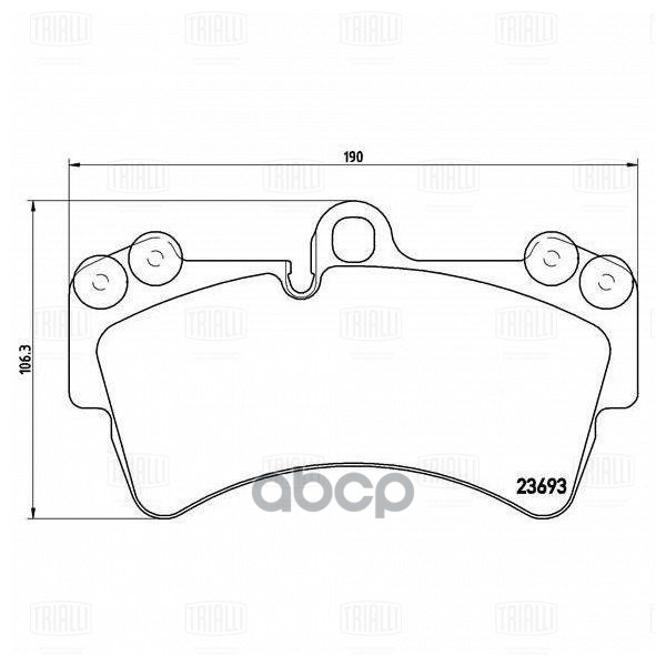 Колодки торм. Audi Q7 (06-) диск. перед. (PF 4381) Trialli арт. PF4381