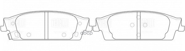 Колодки торм. Chevrolet Tahoe (14-)/Cadillac Escalade (14-) диск. зад. (PF 4399) Trialli арт. PF4399