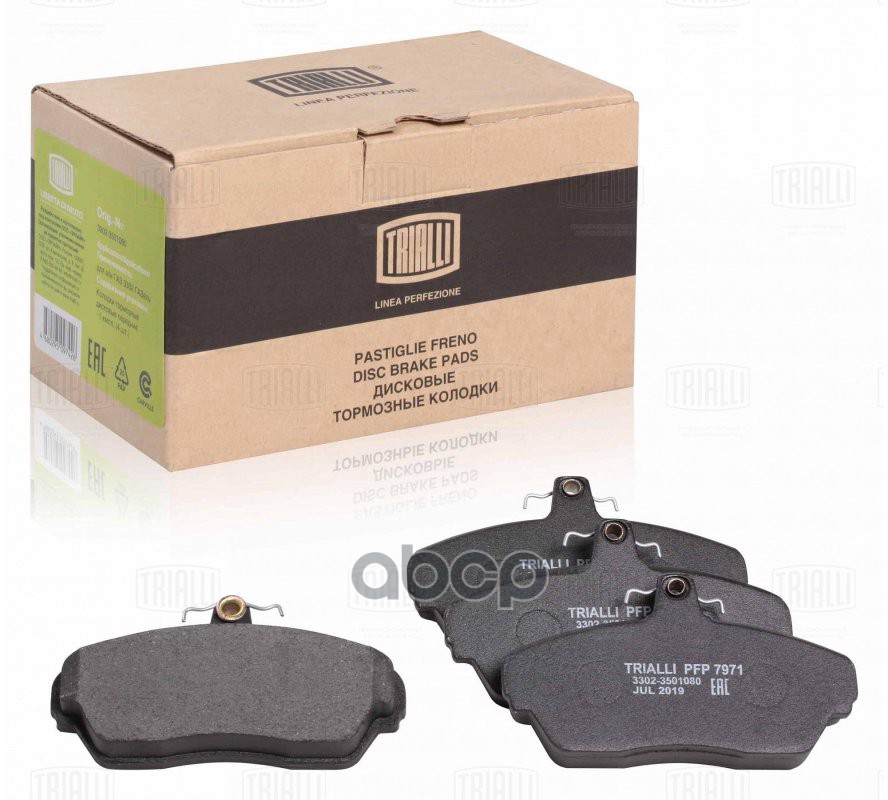 Колодки торм. диск. пер. для а/м ГАЗ 3302 ГАЗель Linea Perfezione  PFP7971 Trialli арт. PFP7971