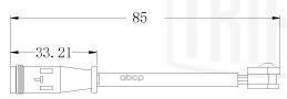 Датчик износа колодок Mercedes Sprinter (W906) (06-) 4.6-5t зад. L=85 (PFS 0002) Trialli арт. PFS0002
