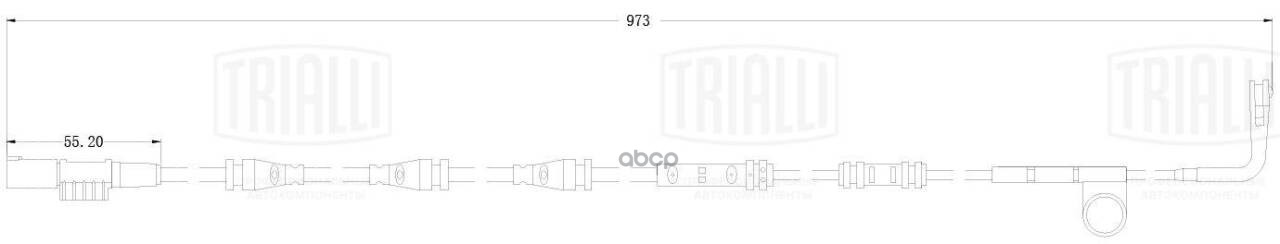 Датчик износа колодок для а/м Land Rover Range Rover IV (12-) зад. L973 (PFS 0125) Trialli арт. PFS0125