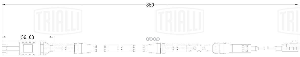 Датчик износа колодок BMW X5 (G05) (18-) перед. L=850 (PFS 0127) Trialli арт. PFS0127