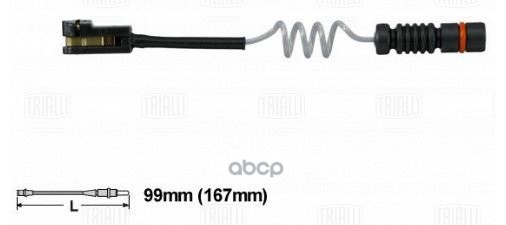 Датчик износа колодок для а/м Mercedes Vito (96-)/Sprinter (96-) перед. (PFS 1501) Trialli арт. pfs-1501