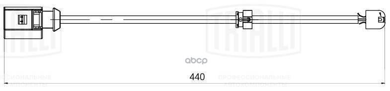 Датчик износа колодок VW Touareg (02-) перед. L=440 (PFS 4381) Trialli арт. PFS4381