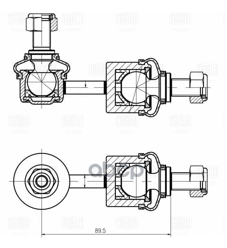 Стойка стабилизатора Kia Ceed (12-)/Optima (10-)/Sportage (10-) 2WD (задн.прав.) (SP 0830) Trialli арт. SP0830