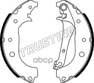 К-Т Бараб. Тормоз. Колодок Trusting 040166 Trusting арт. 040166