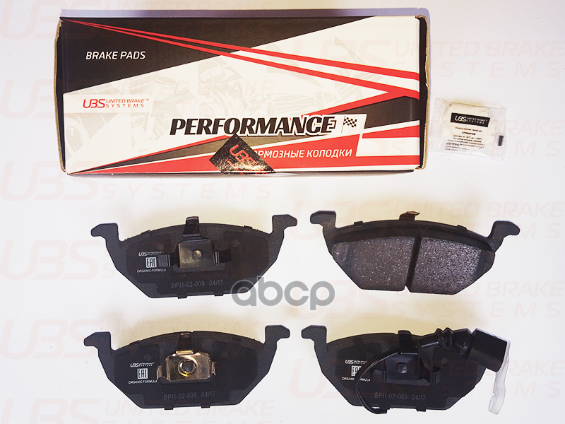 Премиум Тормозные Колодки Vw Jetta 11-/Golf Iv/V/Vi/Skoda Octavia 10-/Yeti 10-/Audi A3 10- Передние UBS арт. bp1102009
