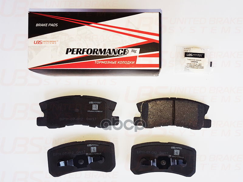 Премиум Тормозные Колодки Citr. C4 Aircross 12-/Peu. 4007/Mitsubishi Asx 10-/Outlander Ii 06-/Pajero UBS арт. bp1107012