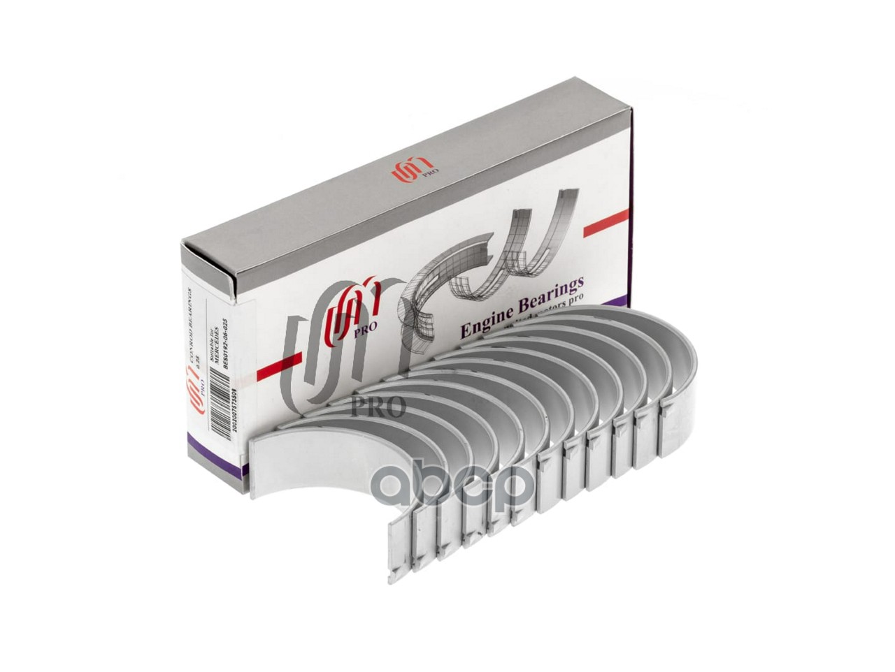 Вкладыши шатунные 0.25 к-т на 6 шеек MB M272 UM United Motors арт. BES019206025
