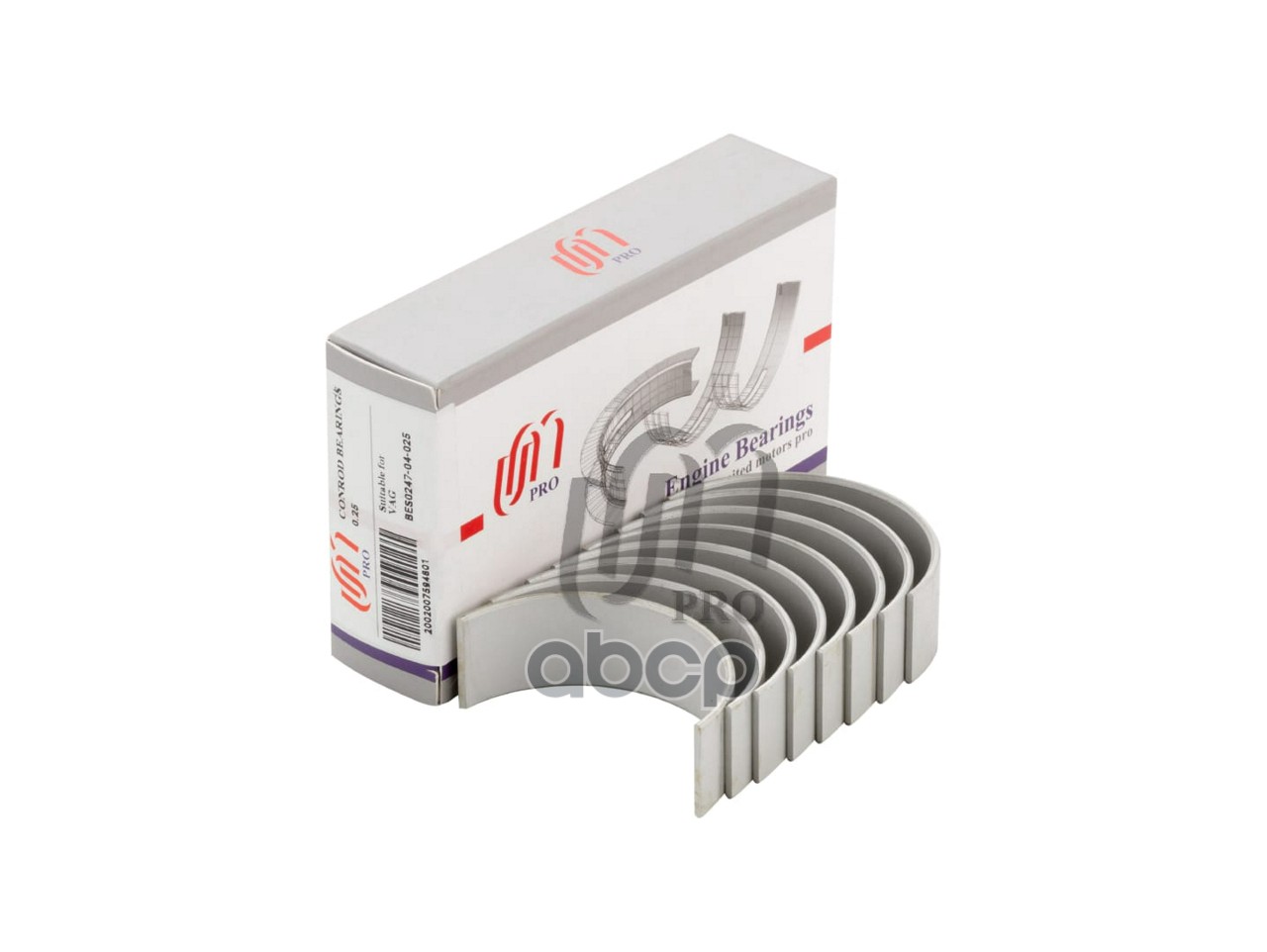Вкладыши шатунные 0.25 без замков 0.25 VAG 1.8/2.0 TFSi BZB/BYT/CAWB/CDAA (06H 105 701D) UM United Motors арт. BES024704025