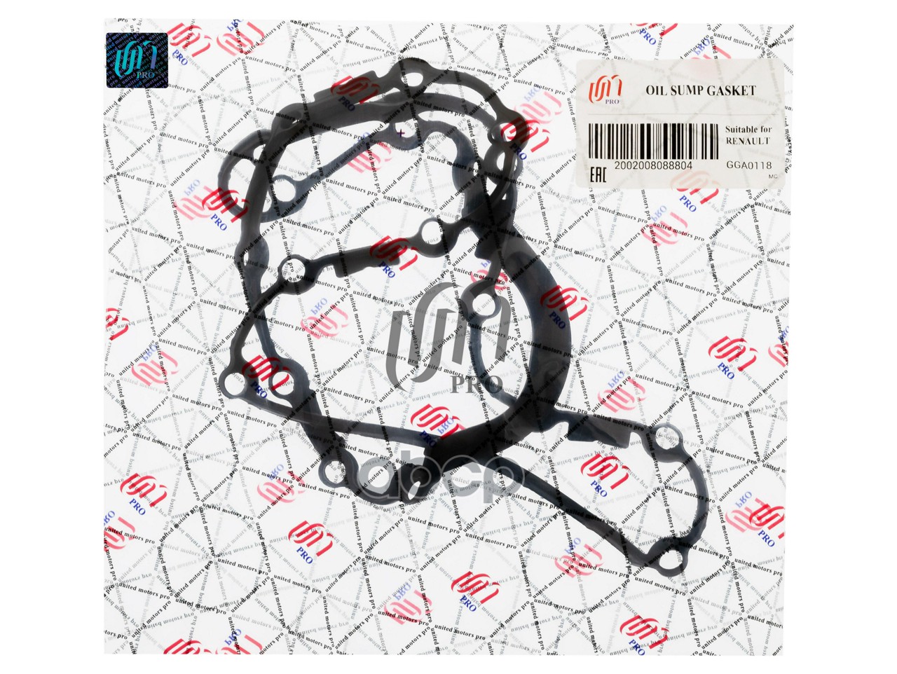 Прокладка поддона Renault K4M/K9K (7700 273 486) UM United Motors арт. GGA0118