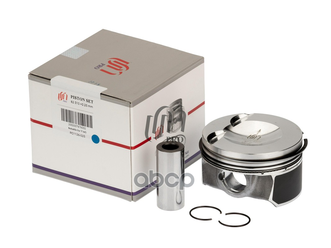 Поршень 0.25 с кольцами VAG 2.0 TFSi 16V CAEA/CAEB/CAWA/CBFA d82.51+0.25 палец 23мм (06H 107 065 DD) United Motors арт. PC112...