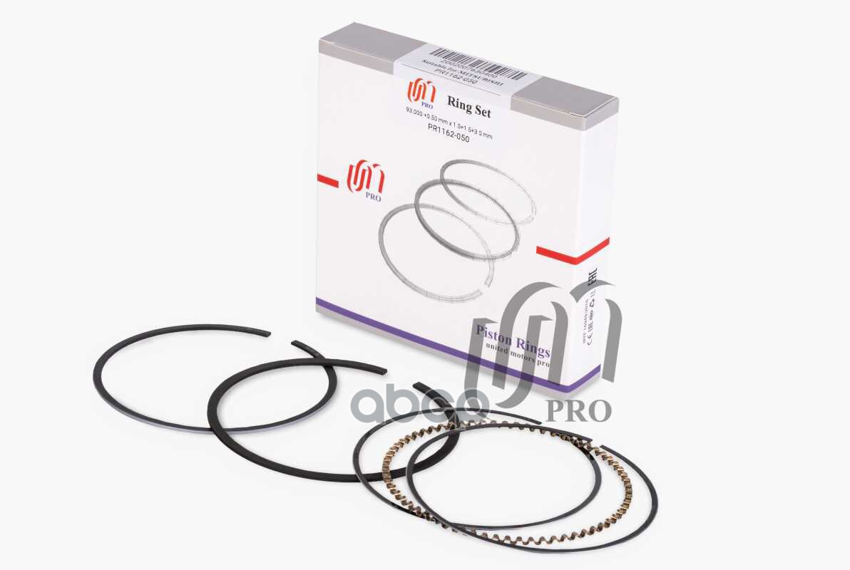 Кольца поршневые 0.50 Mitsubishi 6G74 d93.0+0.5 1.5-1.5-3.0 на 1 цил. UM United Motors арт. PR1162050