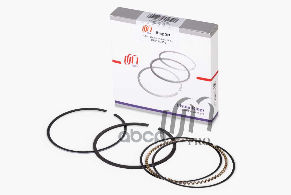 Кольца поршневые 0.50 Honda D16/ZC d75.0+0.50 1.2-1.5-2.8 на 1 цил. (13031-PM6-G02) UM United Motors арт. PR1164050