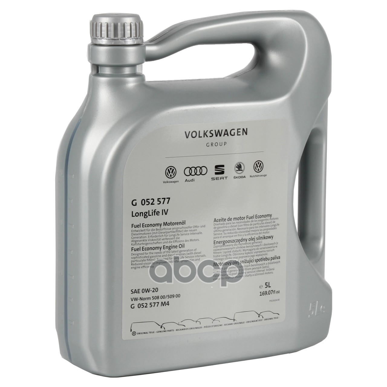 VAG Зам на GS65577M4 Масло моторное синтетическое VAG Longlife IV FE 0W-20 5л GS60577M4