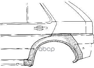 Арка Крыла Задн Лев Opel: Astra F 91-97 5Дв VAN WEZEL арт. 3734147