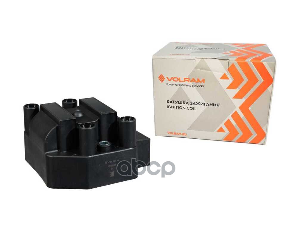 Катушка зажигания (042.3705) ВАЗ 2110-2112, NIVA, 1.5, С КОММУТАТОРОМ VOLRAM арт. VR25115