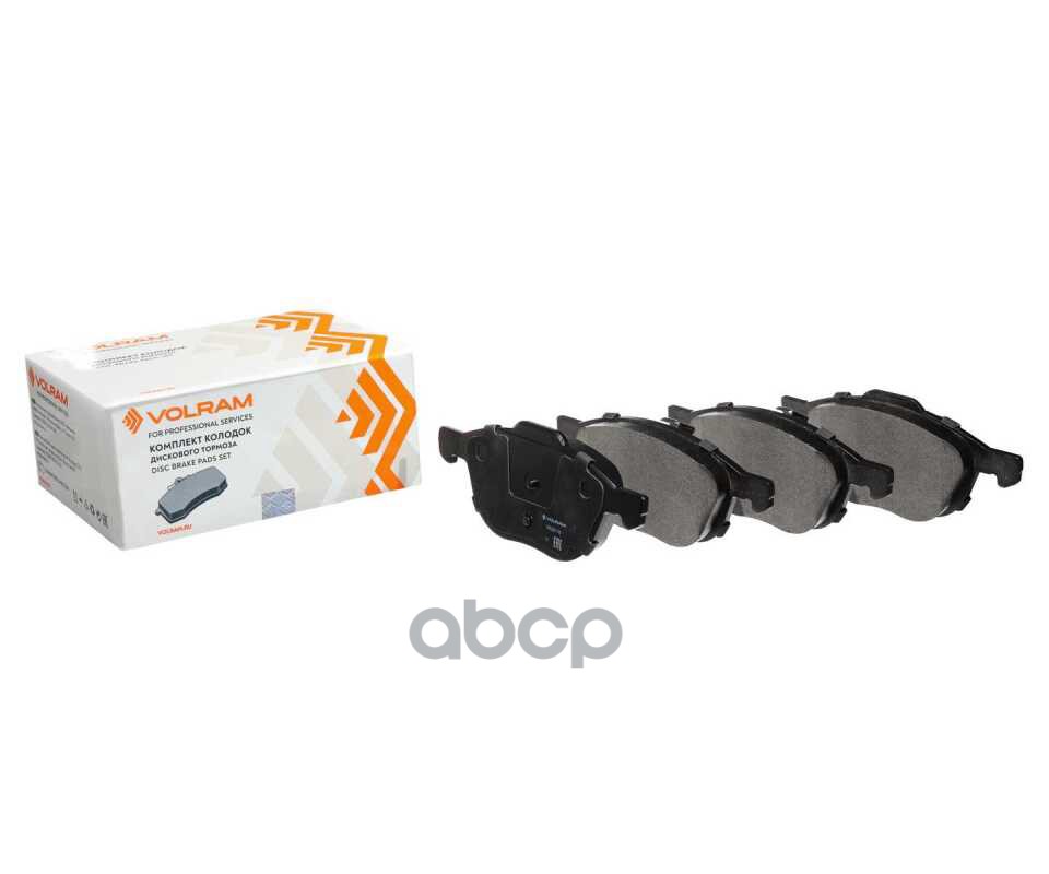 Колодки передние FORD FOCUS II (05-), KUGA II (12-), дисковый тормоз, к-т 4 шт VOLRAM арт. VR26116