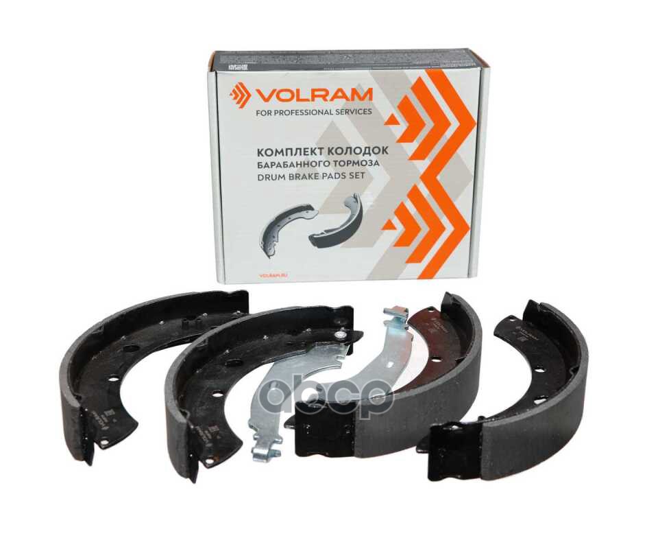 Колодки задние VW POLO SEDAN RUS 1KH (10-), барабанный тормоз, 228x42, к-т 4 шт VOLRAM арт. VR26738