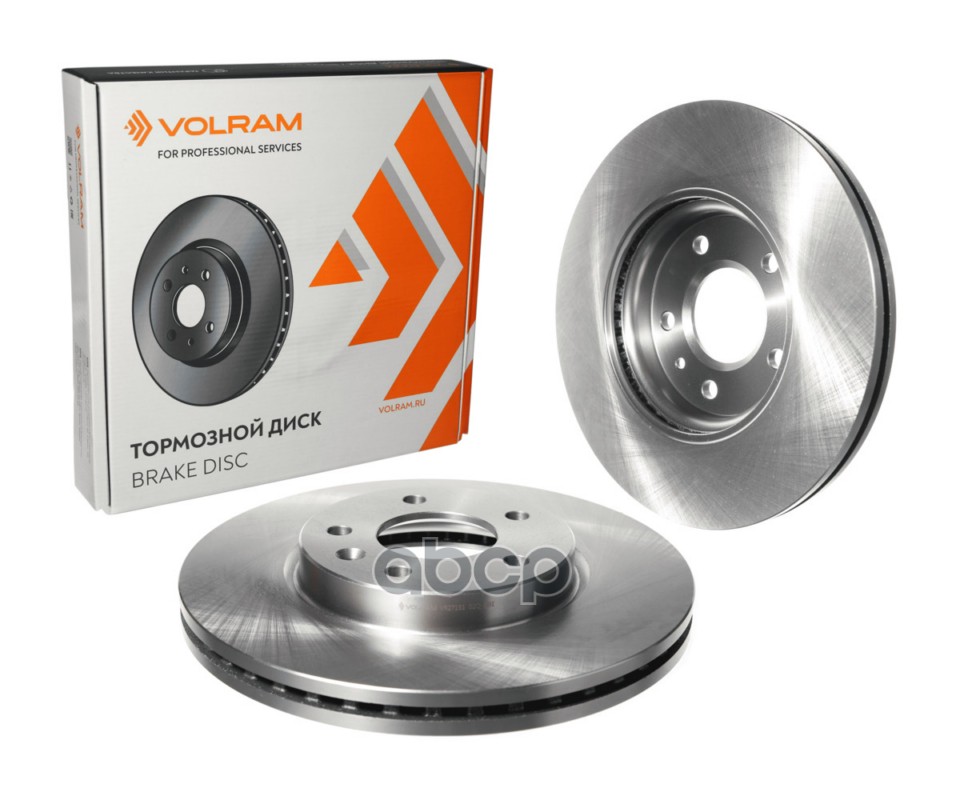 ДИСК ТОРМОЗНОЙ ПЕРЕДНИЙ для а/м CHEVROLET CRUZE J300, J305, J308 (09-), OPEL ASTRA J (10-), ZAFIRA P VOLRAM арт. VR27151