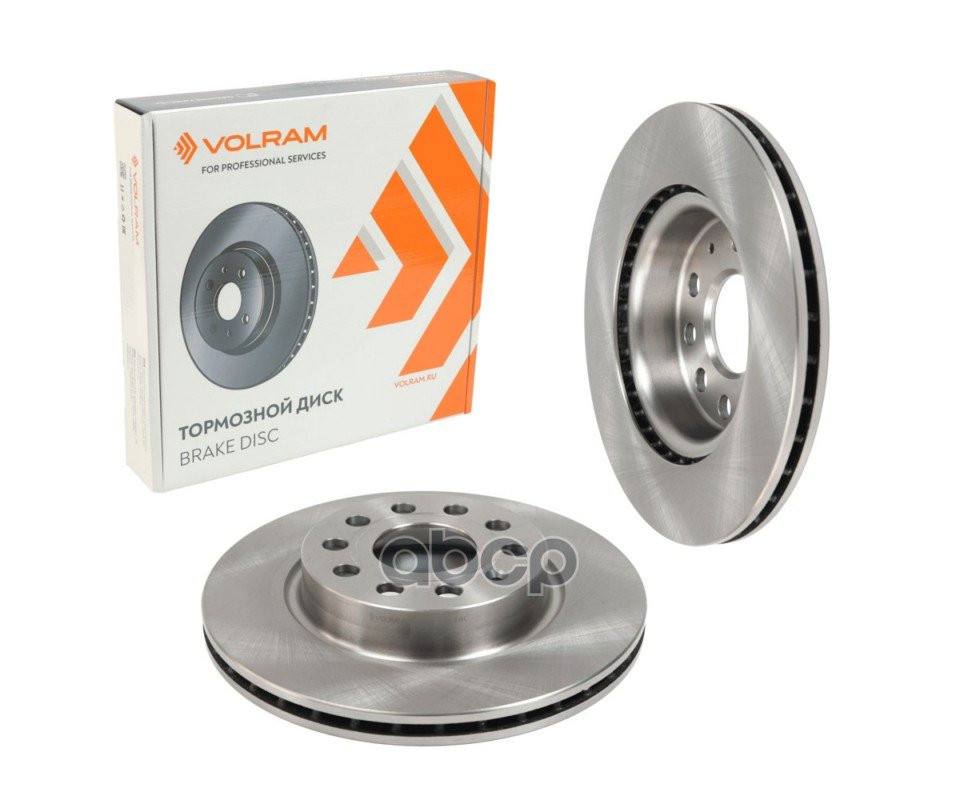 ДИСК ТОРМОЗНОЙ ПЕРЕДНИЙ для а/м SKODA OCTAVIA II (04-13), YETI 5L (09-17); VW GOLF V-VII (03-); 1ZF, VOLRAM арт. VR27156