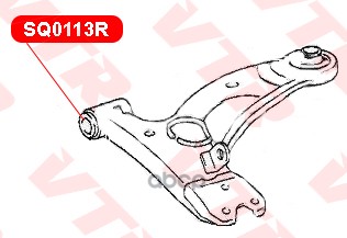 Сайлентблок рычага передней подвески, передний VTR арт. SQ0113R