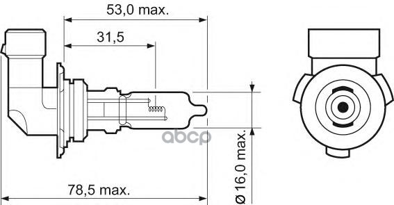 Лампа Авт. Blue Eff.  Hb3 12V 60W P20d Valeo арт. 032527