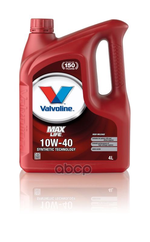 Valvoline Масло Моторное Valvoline Maxlife 10W40 4L