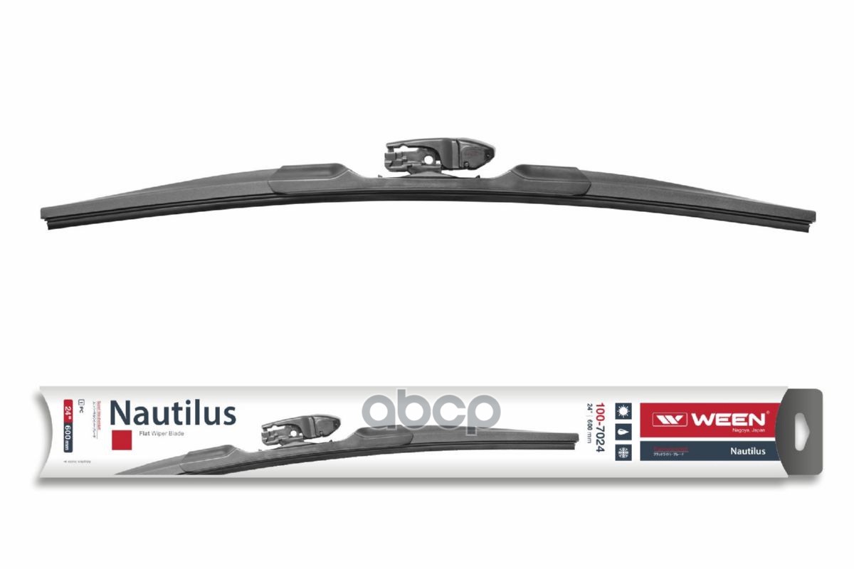 Щетка стеклоочистителя бескаркасная 24/600mm Универсальная  адаптер-трансформер (hook side pin push Ween арт. 100-7024