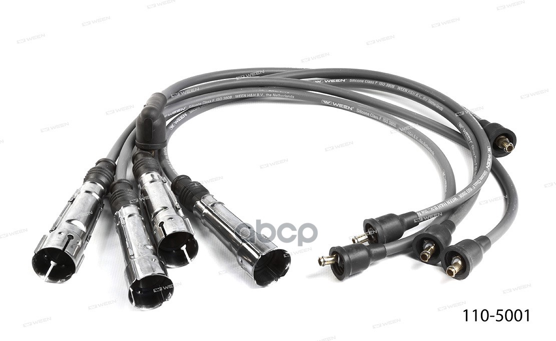 Ком-кт высок-х проводов  Класс F AUDI 80 1.6 (ADA)  100 (45) 2.0 (AAE)  A6 (45) 2.0 (AAD ABK AAE) Ween арт. 110-5001