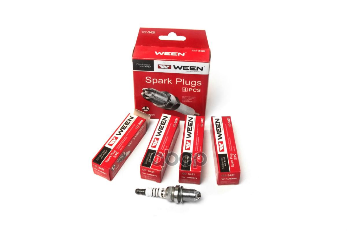 Свеча зажигания 3-х электродная AUDI, MERCEDES-BENZ, SKODA, VW WEEN 122-3421 Ween арт. 122-3421