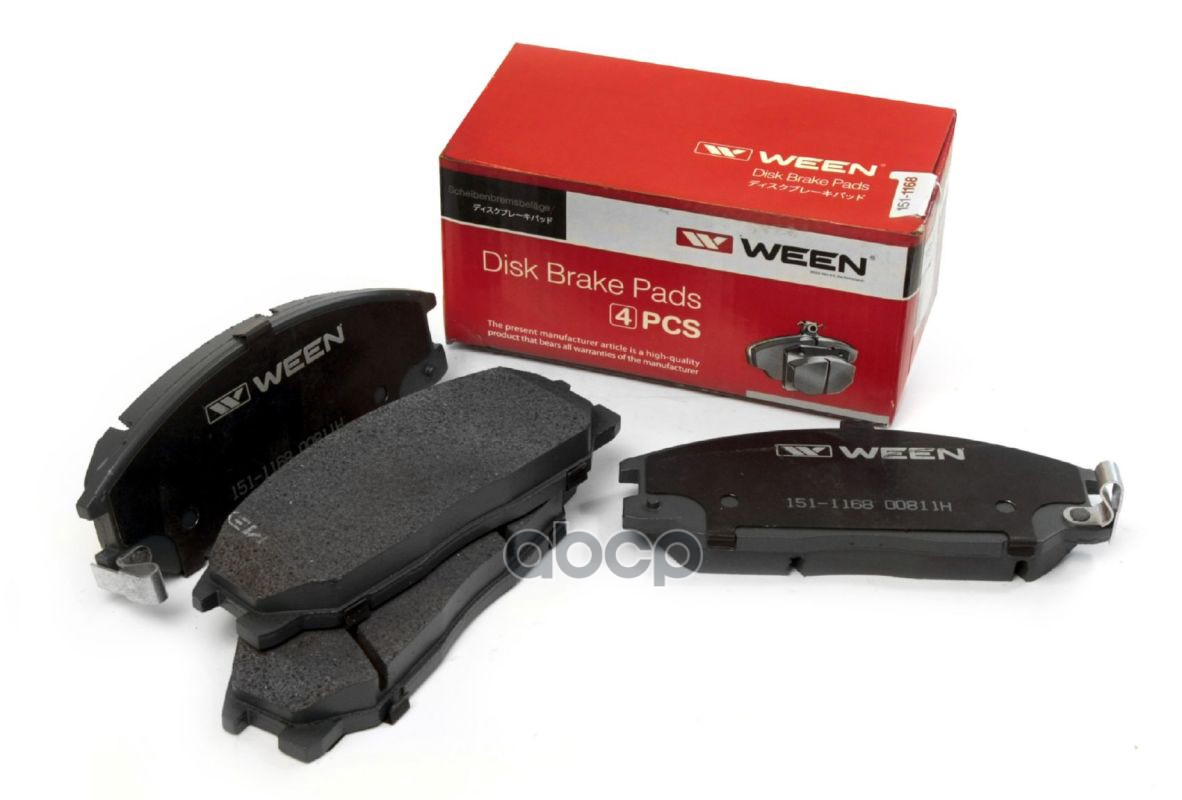 Тормозные колодки дисковые передние HYUNDAI H-1/Starex  Santa Fe (SM)  Trajet (FO)  XG (XG)  SSANGYO Ween арт. 151-1168