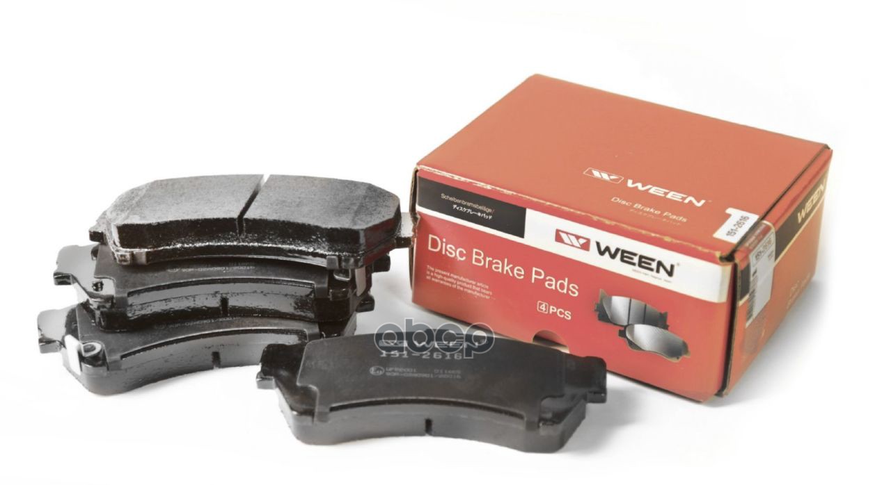 Тормозные колодки дисковые передние MAZDA 6 (GH) WEEN 151-2616 Ween арт. 151-2616
