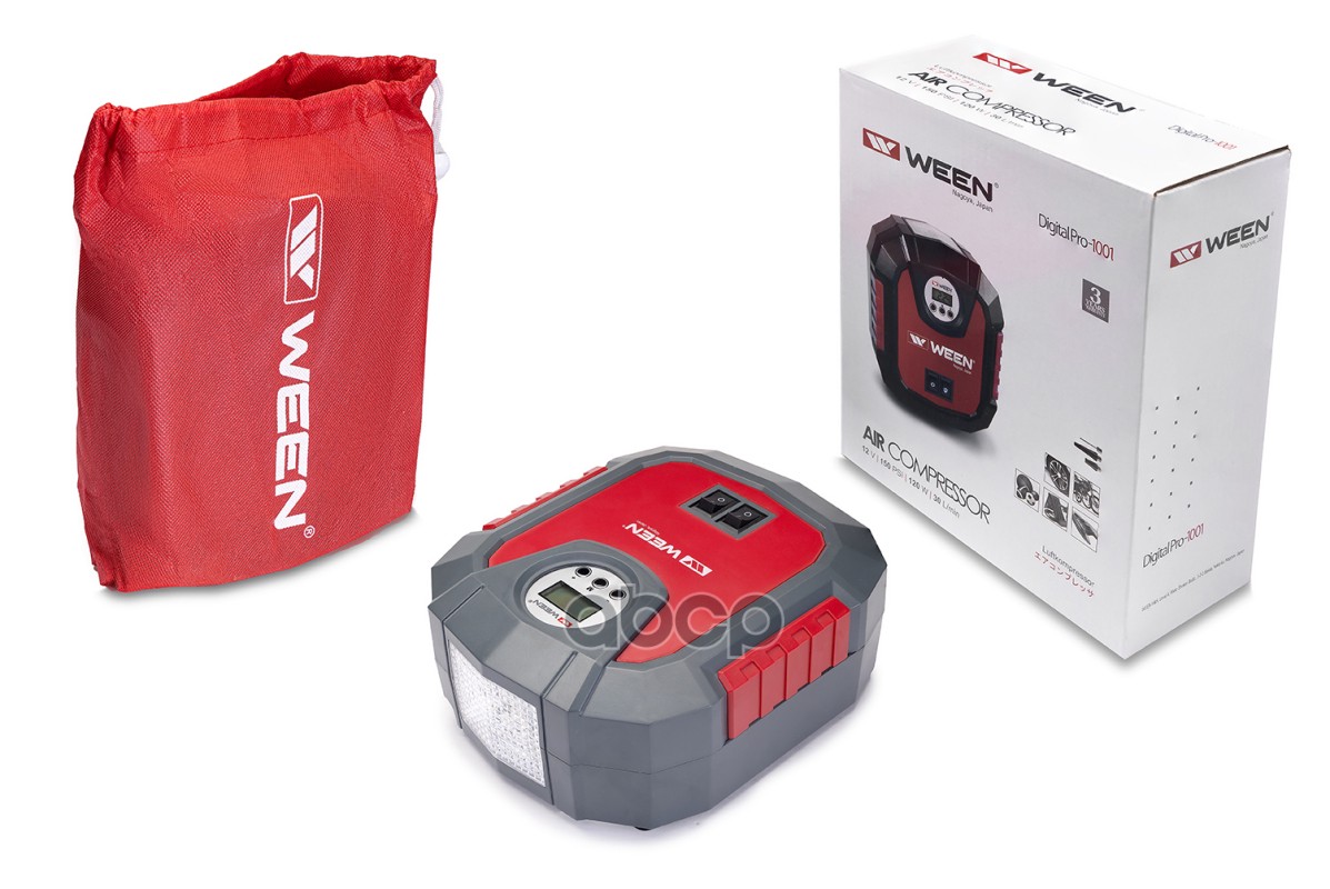 Компрессор Автомобильный Digital Pro-1001, (120 W, 30L/Min, 12 V, 10 Атм. /150 Psi) Ween арт. 171-1001