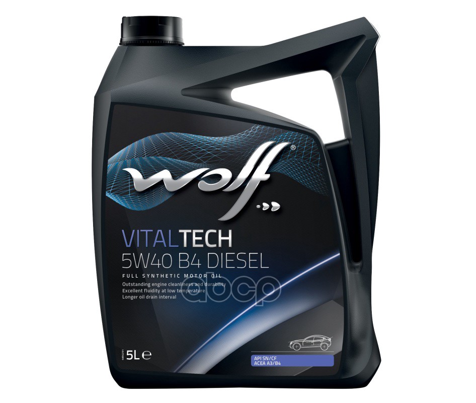 Wolf Масло моторное синтетическое VITALTECH Diesel 5W40 SN/CF, A3/B4 5л