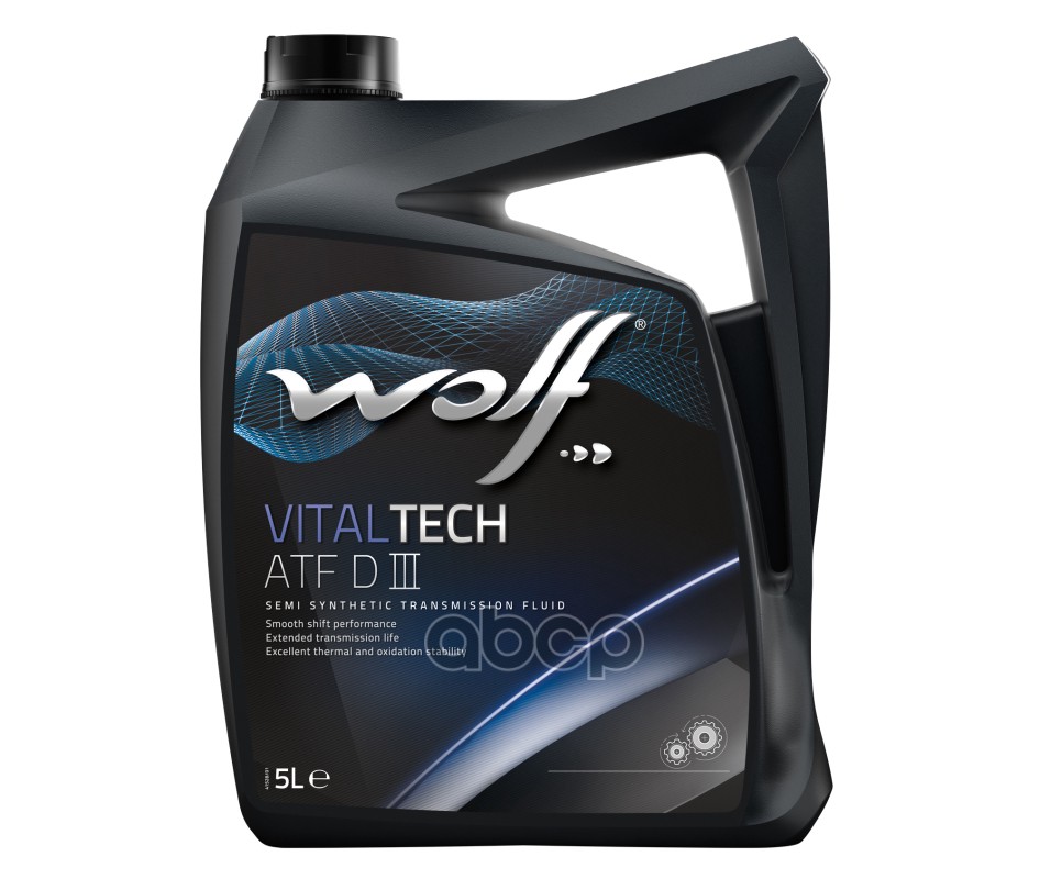 Масло трансмиссионное полусинтетическое VITALTECH ATF DIII 5л Wolf арт. 8305405