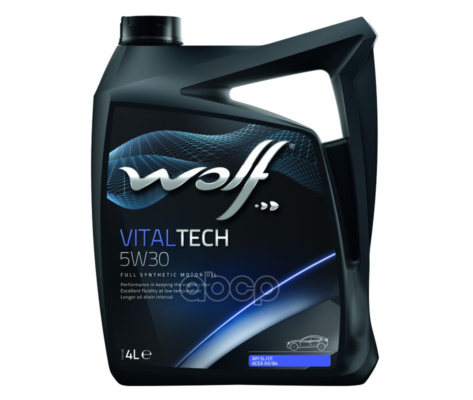 Wolf Масло моторное синтетическое VITALTECH 5W30 SL/CF, A3/B4 4л