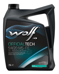 Wolf Масло Моторное Wolf Officialtech 5W20 Ms-Fe 5L Ford Wss-M2c948-B   Acea A1/B1-12