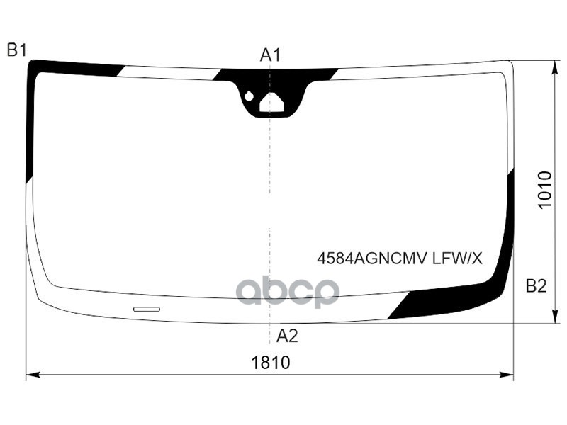 Стекло лобовое (Камера/ Датчик дождя) ГАЗ Газель NN 19- / Соболь NN 22- XYG арт. 4584AGNCMV LFW/X