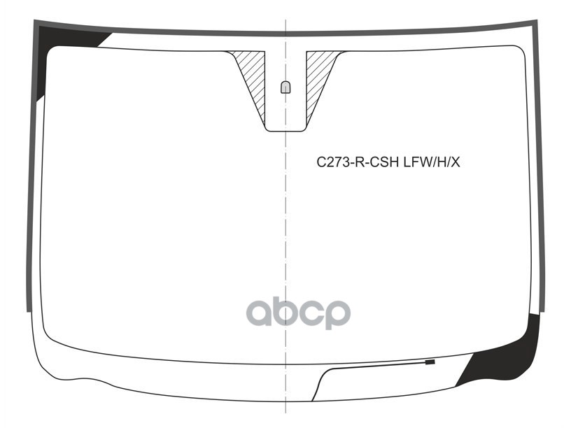 Стекло Лобовое (Обогрев Щеток/ Датчик Дождя) Mazda Biante 08-18 XYG арт. C273-R-CSH LFW/H/X