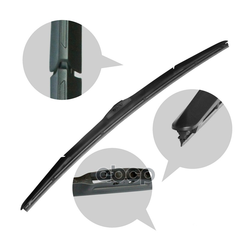 Щетка Стеклоочистителя 71 См Гибридная С Универсальным Креплением (Oe Типы Креплений + Крюк) YADA арт. 920-28