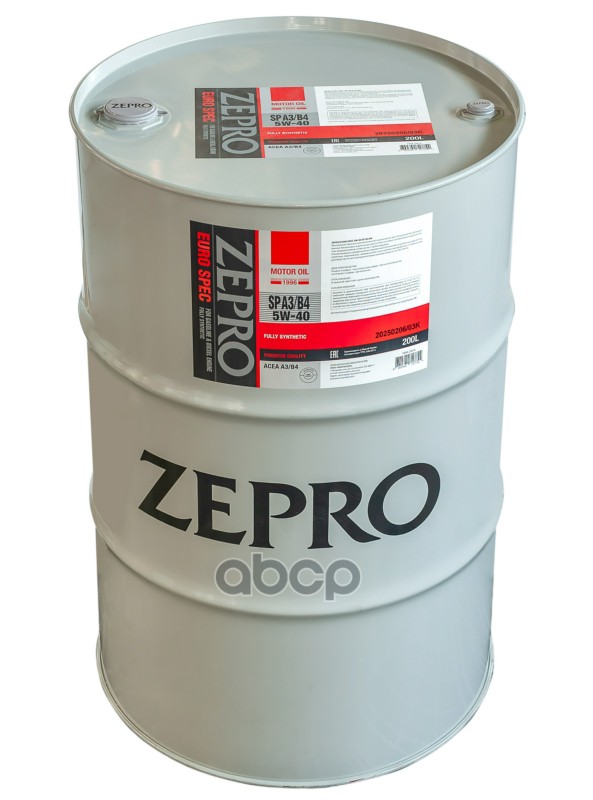 ZEPRO Масло моторное ZEPRO EURO SPEC FS SP ACEA A3/B4 5W-40 200л 1849-200-0