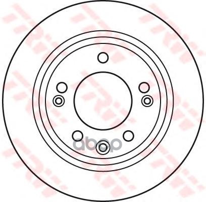 Диск тормозной(аналог TRW DF6123) DF6123ZFR ZF Russia арт. DF6123ZFR