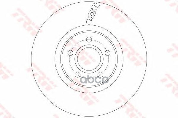 Диск тормозной(аналог TRW DF6138) DF6138ZFR ZF Russia арт. DF6138ZFR