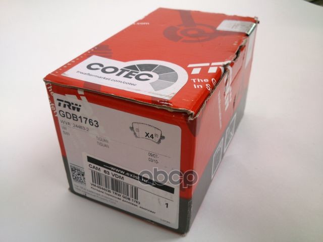 Колодки тормозные дисковые задние AUDI: A6 (4F2, C6), 2.0 TDI, 2.0 TFSI, 2.7 TDI, 2.7 TDI quatt ZF Russia арт. GDB1763ZFR