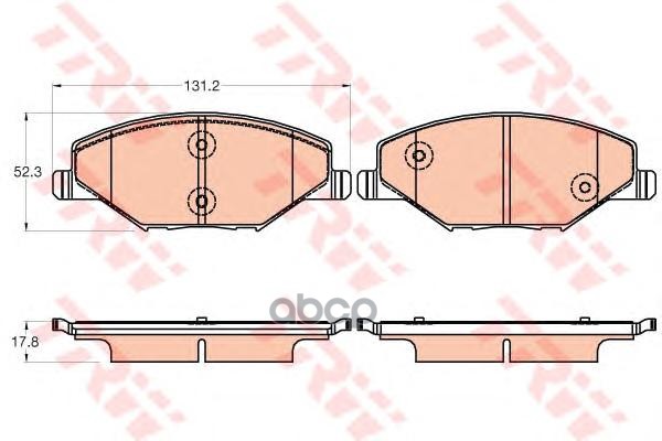 Колодки тормозные передние VW POLO (RUS) 11-/SKODA FABIA 11- ZF Russia арт. gdb2027zfr